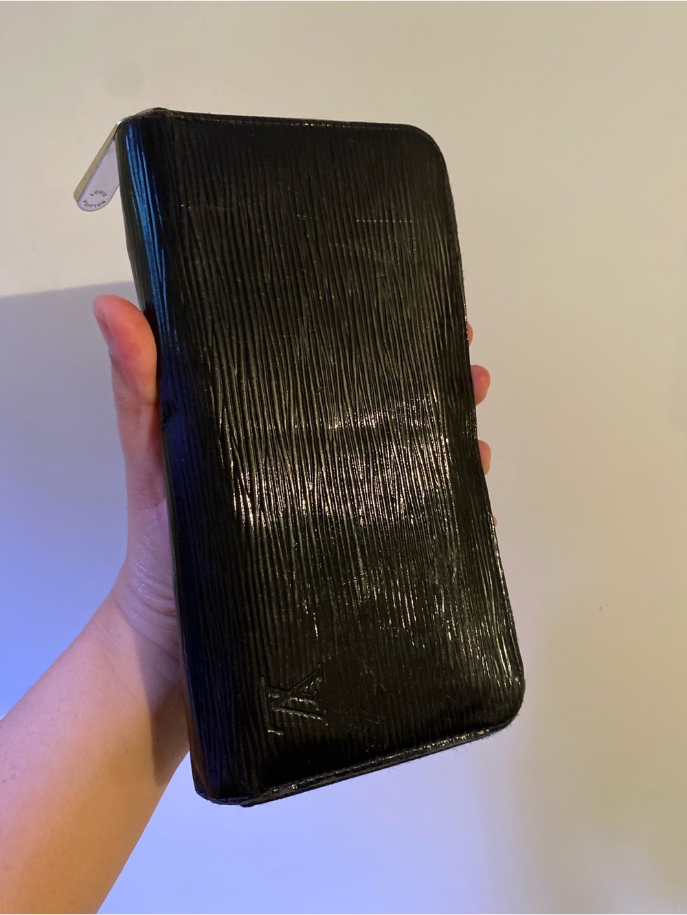 Louis Vuitton Black Epi Leather Zip Wallet